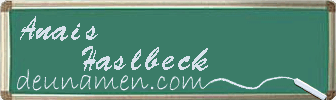 Anais Haslbeck Visitenkarte